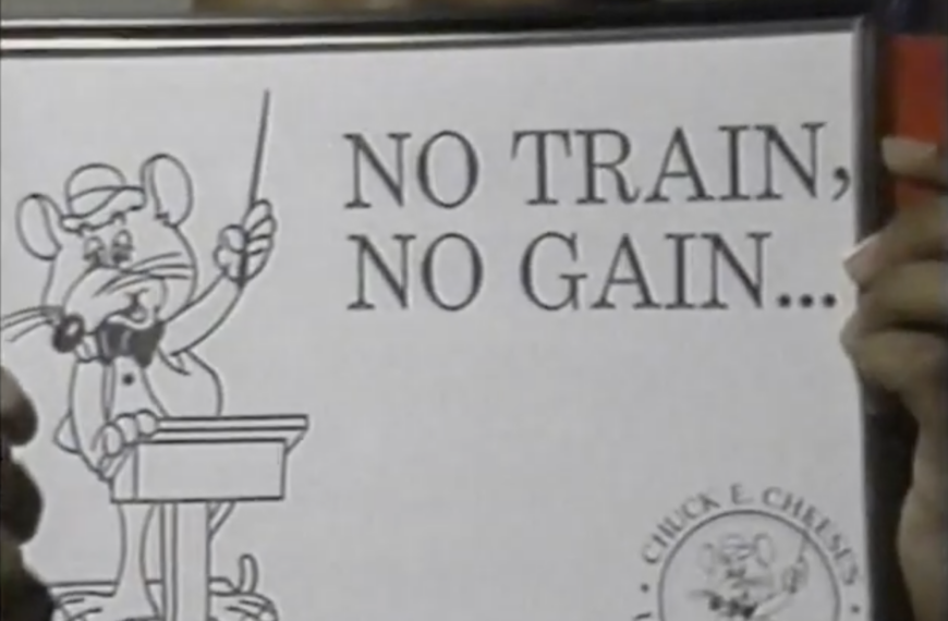 Podcast Episode: Chuck E. Cheese’s University Training (1991) (ft. Andrew) – No train, no gain